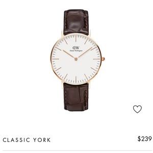 *Excellent condition* Classic York Daniel Wellington watch in Rose 36mm